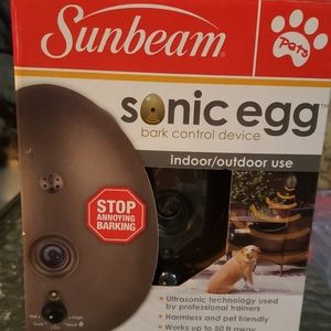Sonic egg bark control device